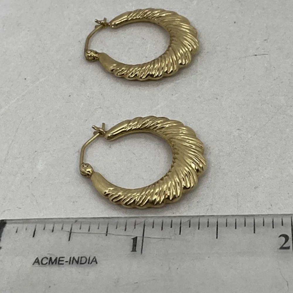 14K gold earrings